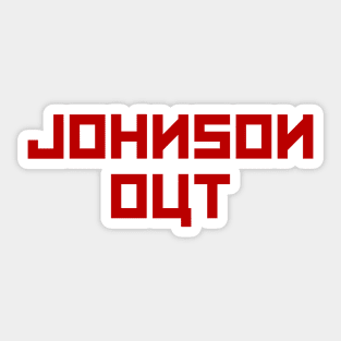 Johnson Out Sticker